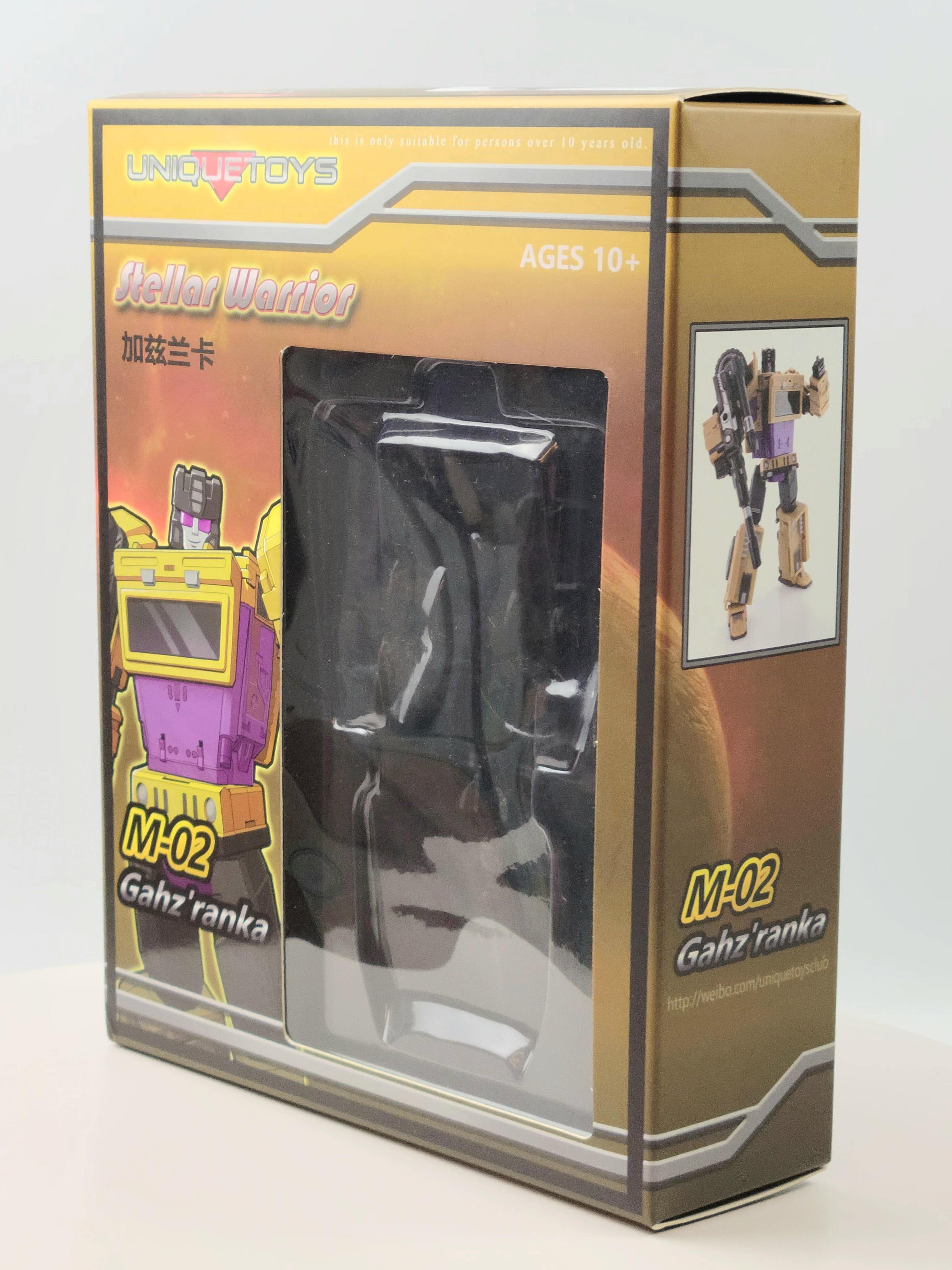 Unique Toys M 02 Gahz'ranka Stellar Warrior Swindle BOX ONLY - NO FIGURES