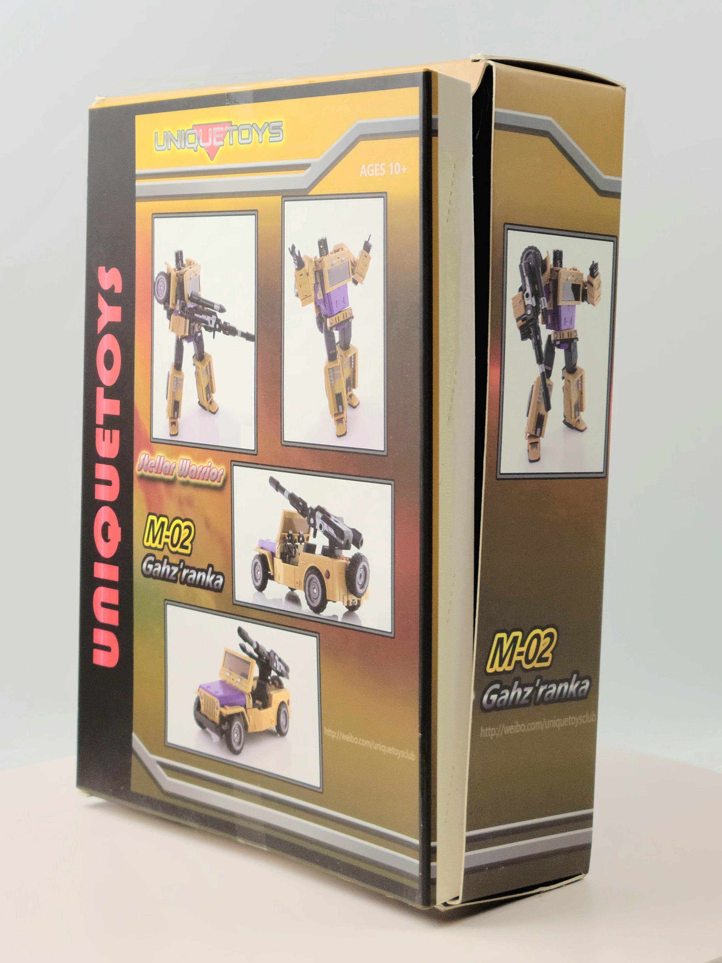 Unique Toys M 02 Gahz'ranka Stellar Warrior Swindle BOX ONLY - NO FIGURES