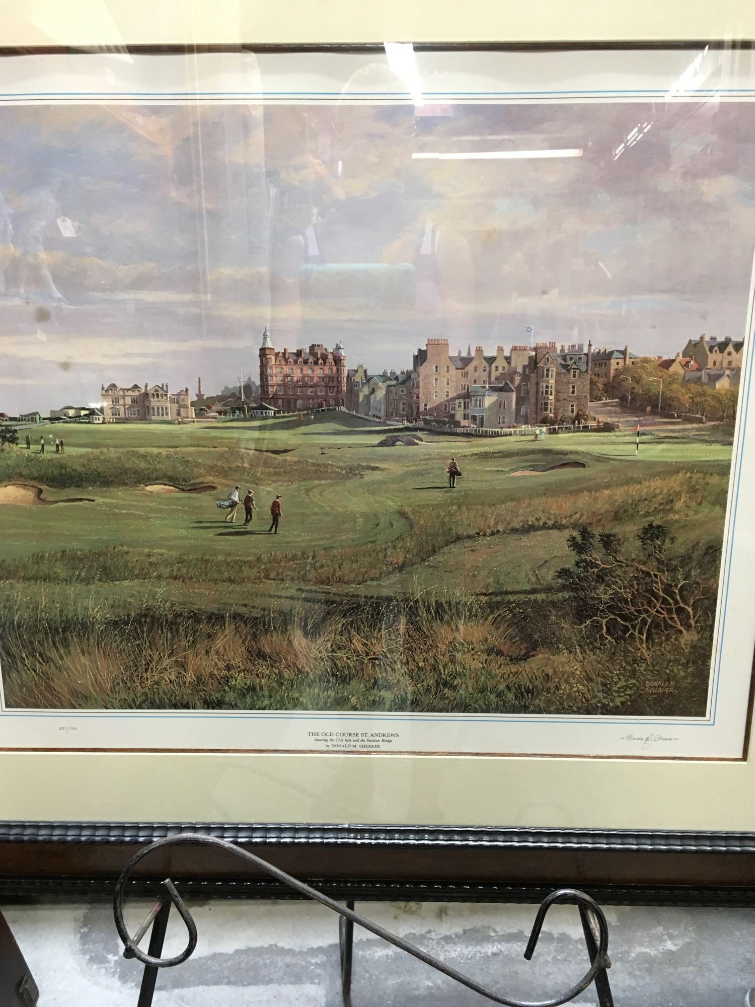 The Old Course St. Andrews, 17th Hole and the Swilcan Bridge, by Donald M. Shearer