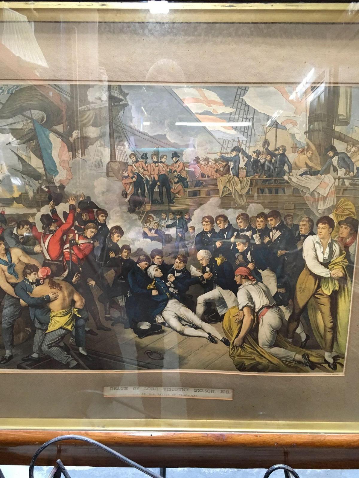 Death of Lord Viscount Nelson, K.B., at the Battle of Trafalgar