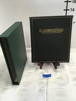St Andrews & Golf, with illustration by Arthur Weaver. Book with case. Limited Edition 100 of 300