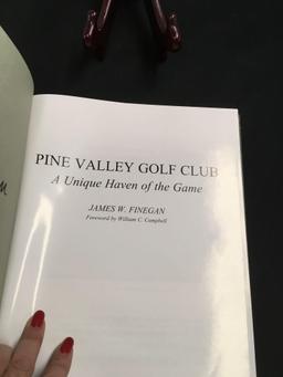 Pine Valley Golf Club A Unique Haven of The Game. Signed by Jim Finegan. Book with bookcase
