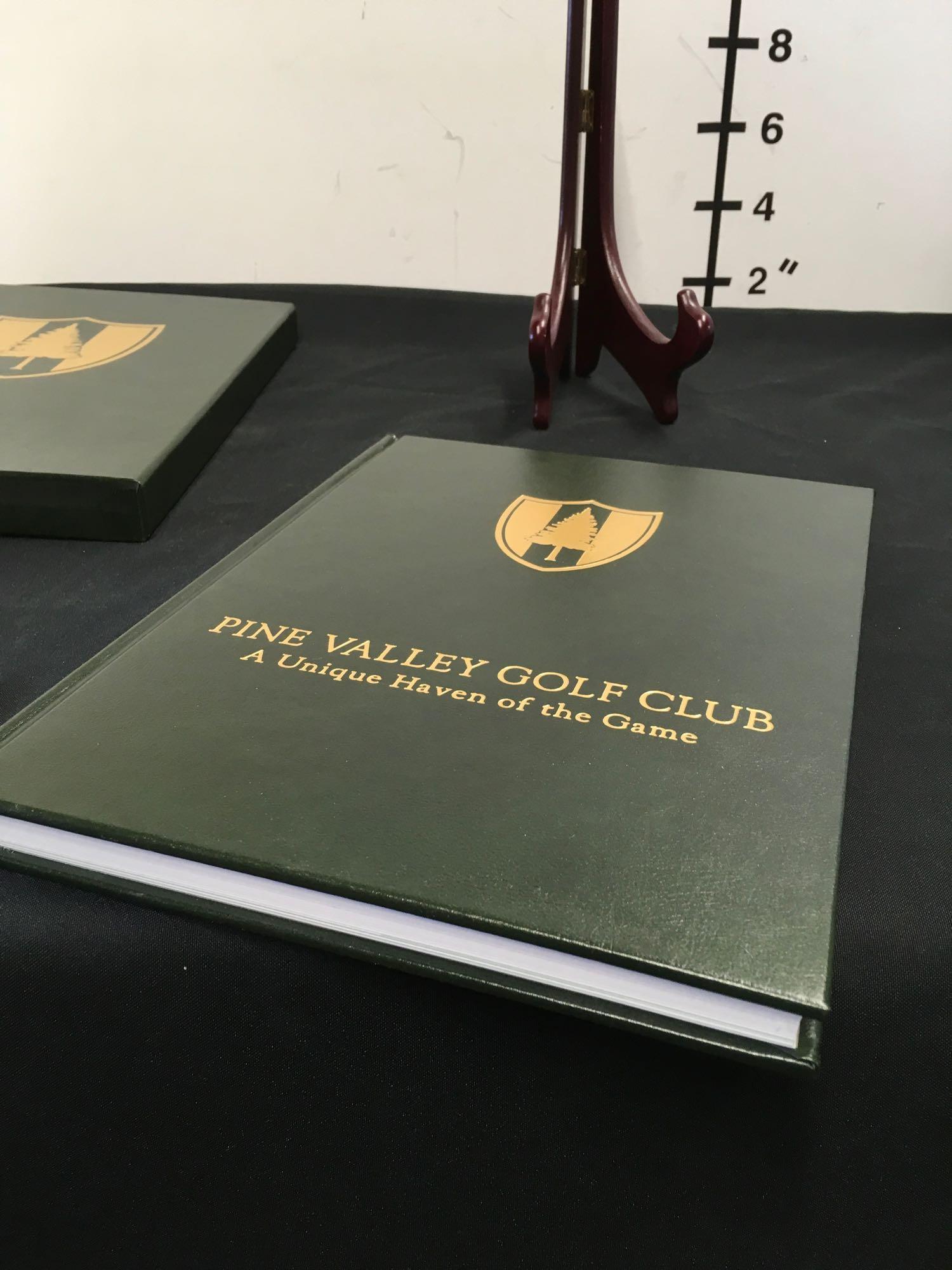 Pine Valley Golf Club A Unique Haven of The Game. Signed by Jim Finegan. Book with bookcase