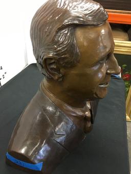 Bronze bust Of Thomas L Crow