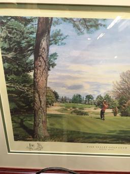 Print, Pine Valley Golf Club, Ninth Hole, by A. Weaver, 1994