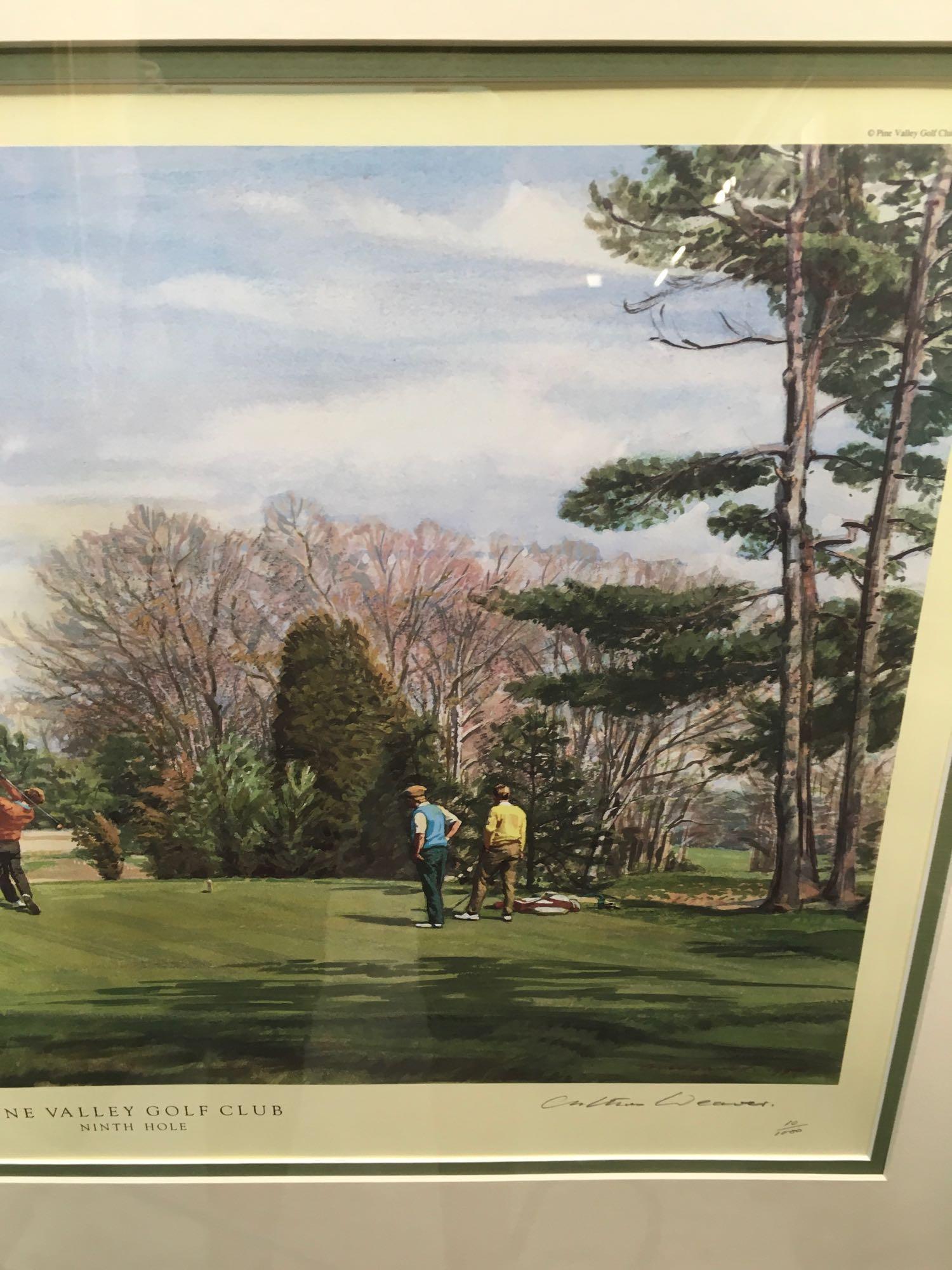 Print, Pine Valley Golf Club, Ninth Hole, by A. Weaver, 1994
