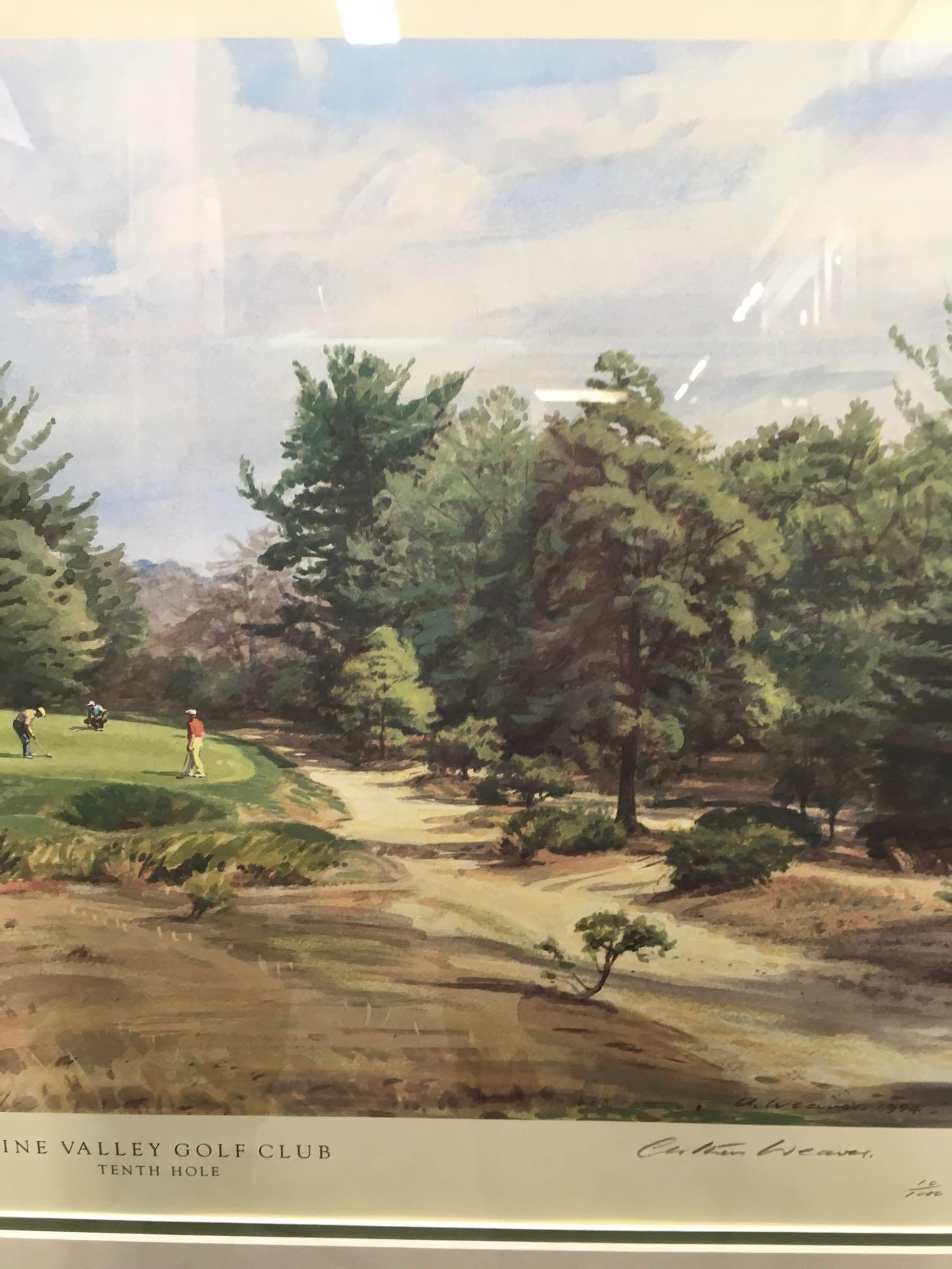 Print, Pine Valley Golf Club, Tenth Hole, by A. Weaver, 1994