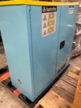 Justrite Sure Grip EX acid and corrosive storage cabinet. 44" L x 43" W x 18" D