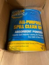 Spill Magic all purpose spill clean up absorbent powder, 15 lbs bag