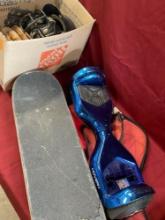 Skateboard, Hover1 (broken for parts only) baseball items