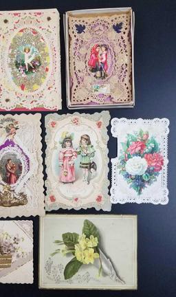 19th Century Diecut Valentines and Greeting Cards