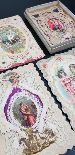 19th Century Diecut Valentines and Greeting Cards