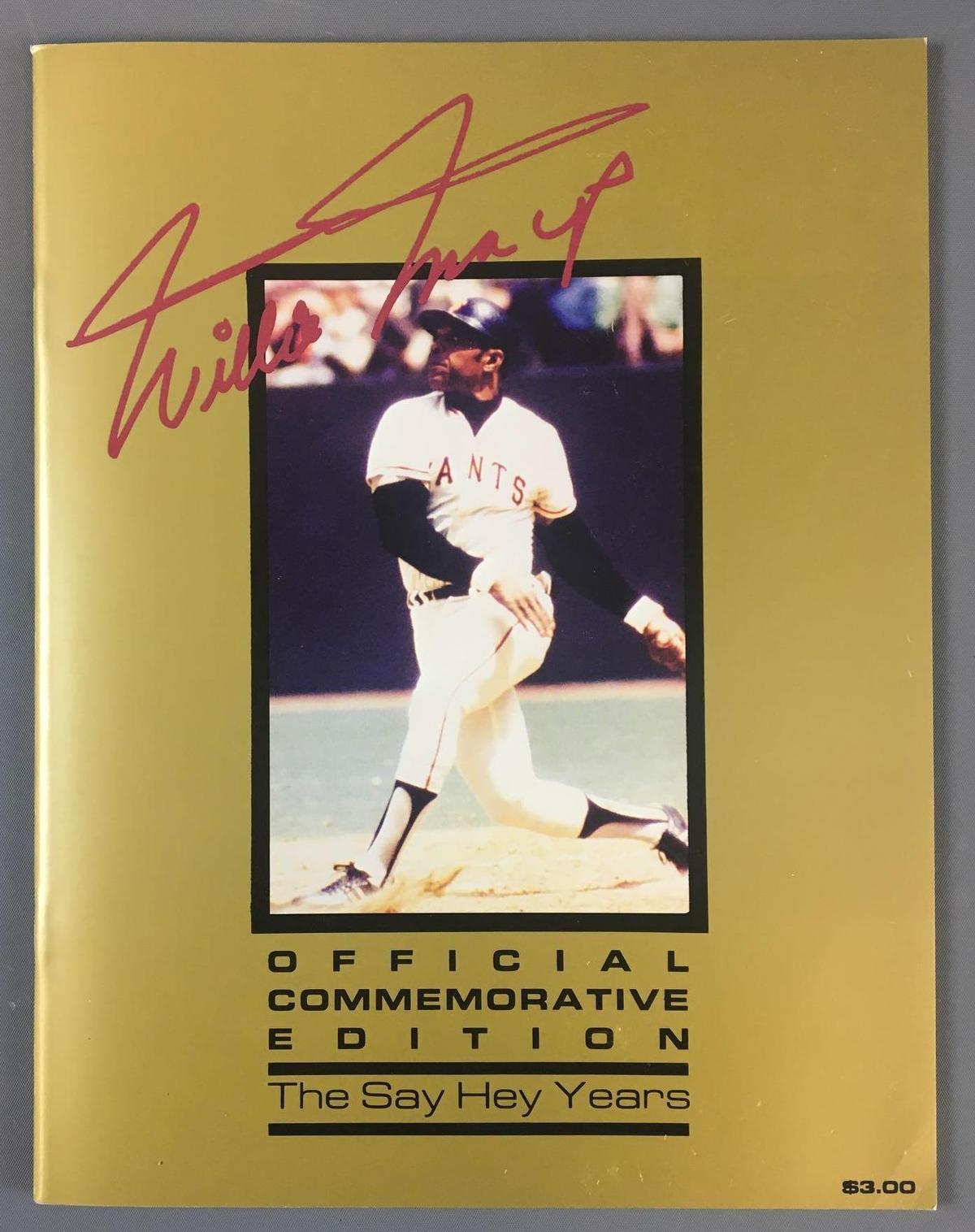 Willie Mays Official commemorative edition book