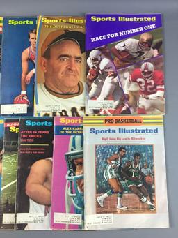 Group of 12 1970s Sports Illustrated Magazines