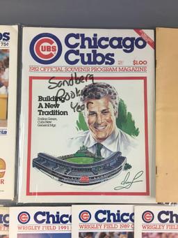 Chicago Cubs 1977 Old Timers Day Program and scorecards