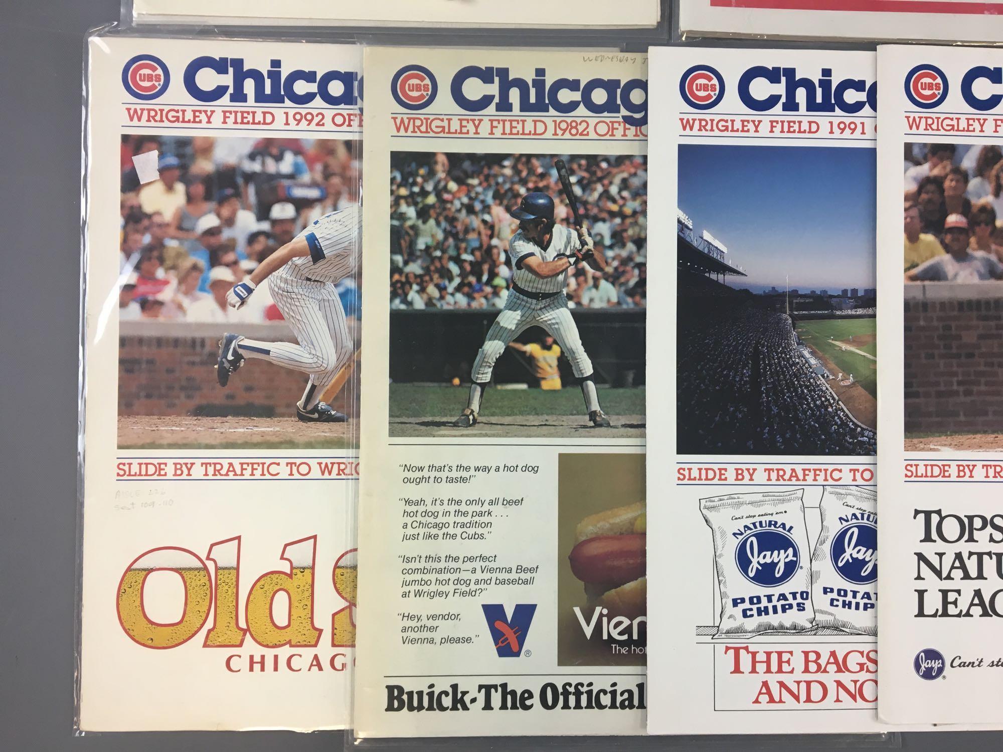 Chicago Cubs 1977 Old Timers Day Program and scorecards