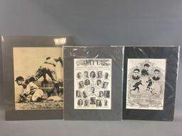 Group of 10 Vintage Baseball Reprints
