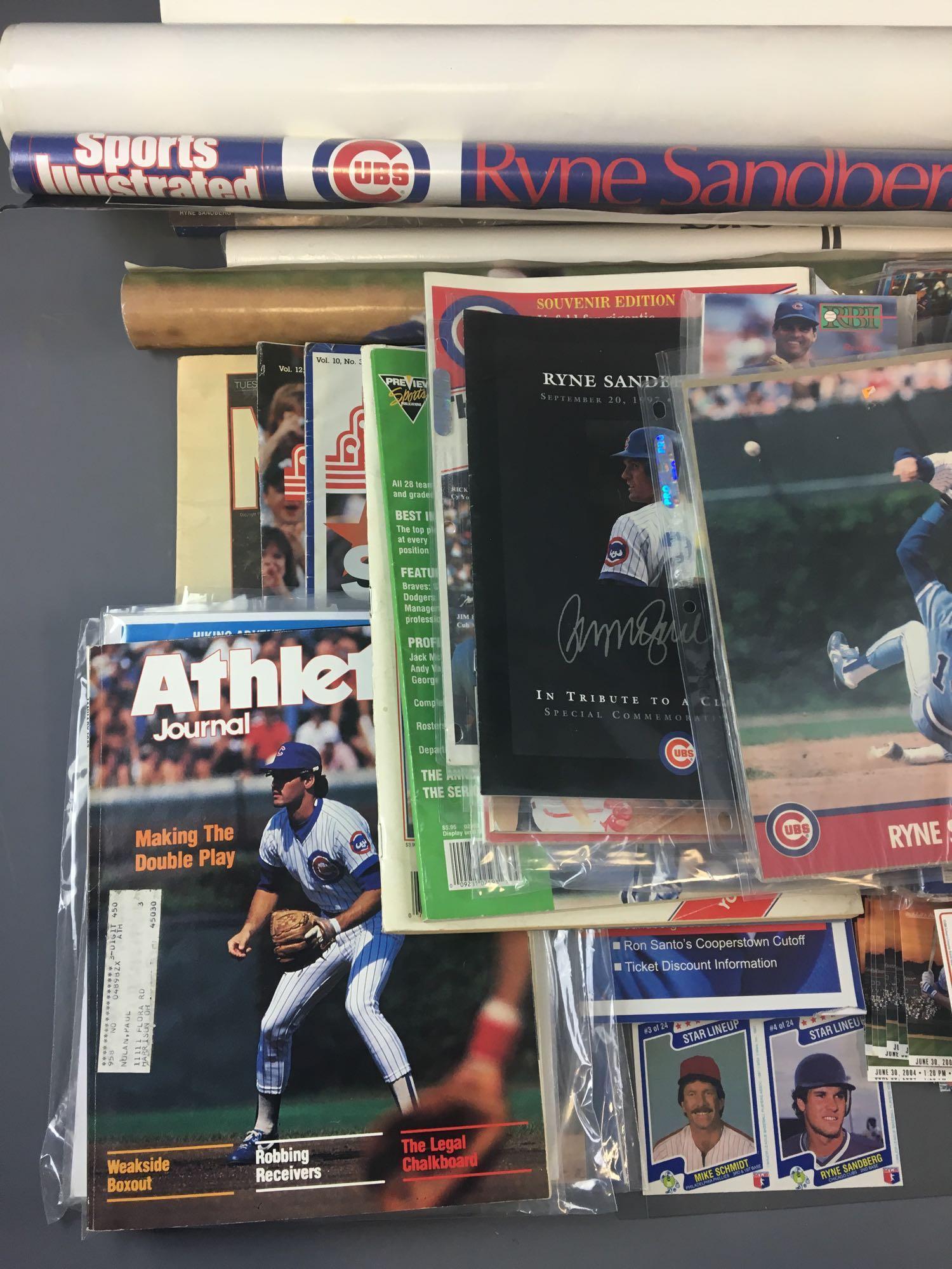 Large collection of Ryne Sandberg Chicago Cubs