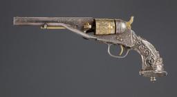 Colt, Model 1862, Conversion Revolver, manufactured in 1872. This revolver has New York style engrav