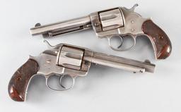 A pair of antique Colt, "London" marked, Model 1878, Double Action Revolvers, they appear to be in t