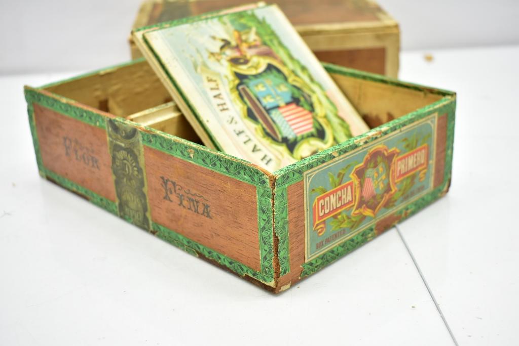 (9) Early Cigar Boxes & Other Related Items (Sells Together)