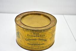 Circa 1900's Excelsior Carbonate Of Ammonia Tin