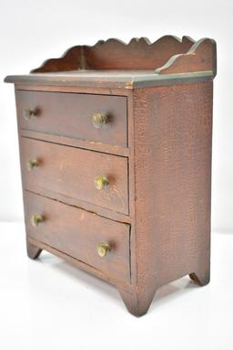Antique Miniature Dresser (Made From Cigar Boxes)