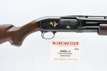 1 Of 1,000 - 1993 Winchester Model 12 Grade IV (Gold/ Engraved), 20 Ga., Pump (W/ Box), SN - WMT0...
