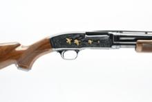 1 Of 6,000 - 1991 Browning Model 42 Grade V (Gold/ Engraved), 410 Ga., Pump, SN - 03500NZ982