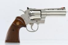 1981 Colt Python - Nickle (4"), 357 Magnum, Revolver, SN - K23805