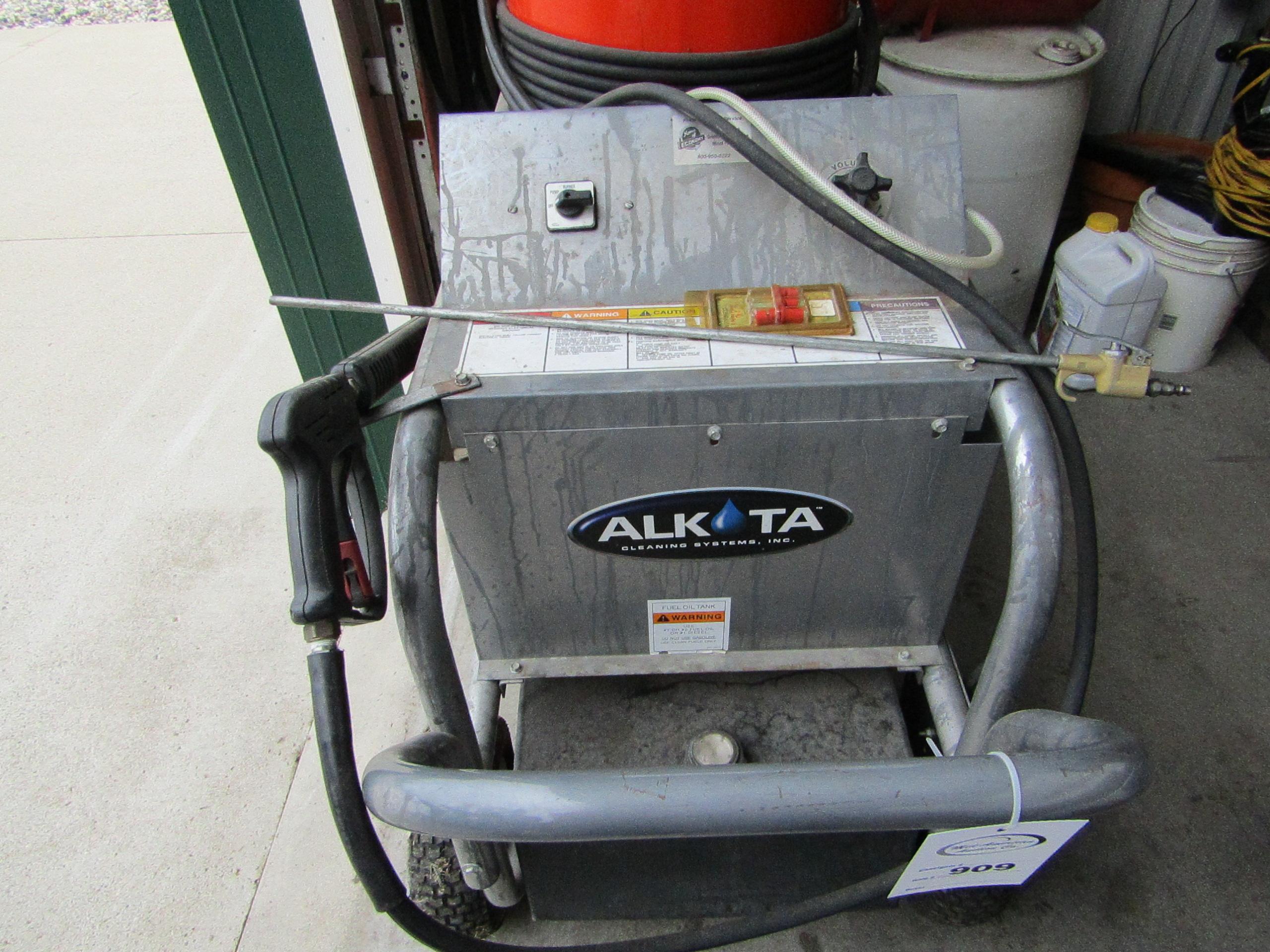 Alkota 2500 PSI Diesel Heated 220 Volt Electric Commercial Power Washer, On