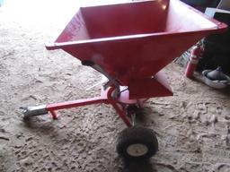 300 # Capacity +/- Pull Type Fertilizer Spreader for ATV or Lawn Tractor