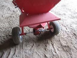300 # Capacity +/- Pull Type Fertilizer Spreader for ATV or Lawn Tractor