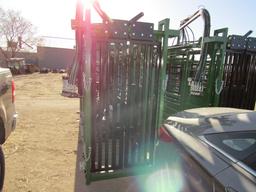 1507.308-586, UNUSED HD HYDRAULIC SQUEEZE CHUTE, FULL SQUEEZE, STEEL FLOORS