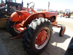 1609. 326-643, ALLIS CHALMERS WD 45 GAS, 13.6 X28 TIRES, 2 POINT, NICE REST