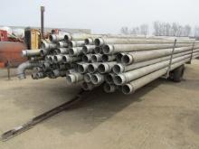 454. 210-347 , APPROX 80 6 INCH X 30 FT. IRRIGATION PIPE AND TRAILER, INCLU