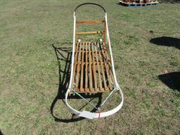 7. DOG SLED WITH POLY & WOOD FRAME