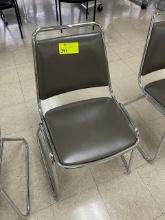 Chairs - Gray Stackable Fixtures Furniture (Set 3)