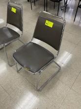 Chairs - Gray Stackable Fixtures Furniture (Set 4)
