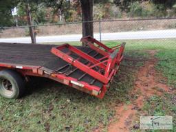 Goose neck trailer - 24-foot - 3 axle - with ramps
