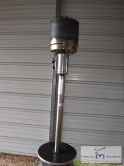 Tall Propane powered heater with bottle