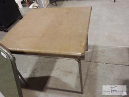 Lot of three collapsible tables