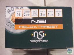 Two boxes - NSI Field & Target 16-gauge shotgun shells