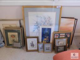 Lot of Approx 20 Pictures & Photo Frames