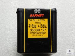 Barnes 416 caliber 350 Grain bullets full box of 50