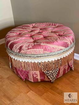 Custom Made Upholstered Ottoman - 31 x 18