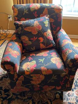 Pair of Floral Upholstered Chairs
