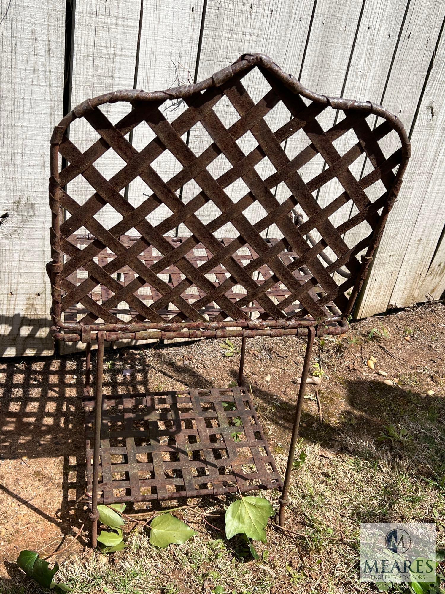 Small Metal Patio Set with Table