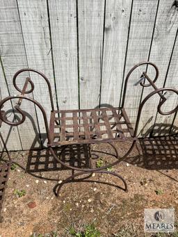 Small Metal Patio Set with Table
