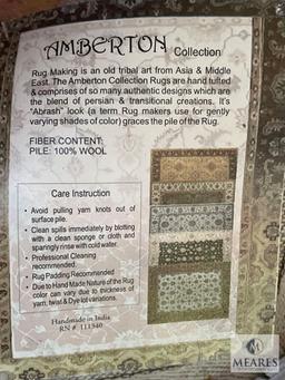 Amberton Collection "Abrash" 100% Wool Rug Made in India